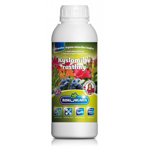 Organické listové hnojivo pre acidofilné rastliny Rokohumin