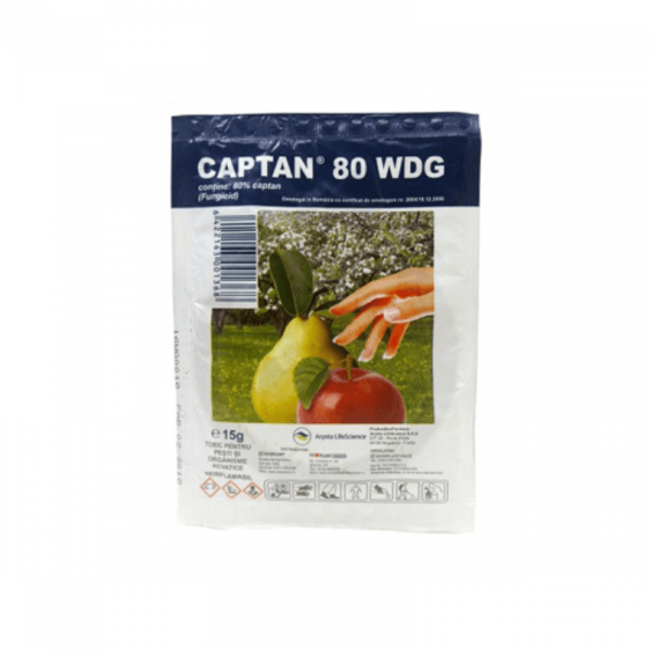 Fungicíd Captan 80 WDG 150 gr